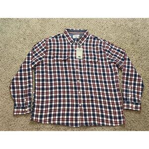 Normal Brand Men Mountain Overshirt Plaid Flannel Long Sleeve Size XXL New NWT